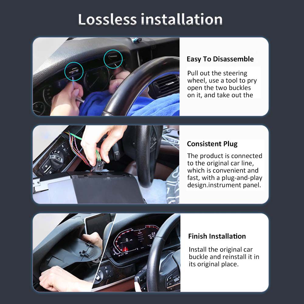 BMW 1 Series F20/F52 2 Series F22 X1-F48/F49 X2-F39 Digital Dashboard Wireless CarPlay Virtual Tacho Cockpit LCD Cluster Upgrade