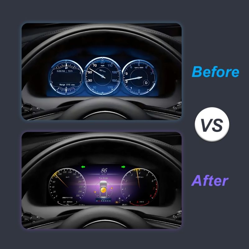 Для Benz R-Class 2006-2017, Кластер цифровой панели управления Приборная панель автомобиля