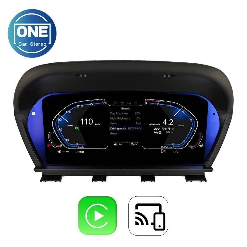 Для BMW 1 серии F20 F52 2013+/2 серии F22 2013-2019/X1 F48 F49 2016+/X2 F39 2018+, цифровая приборная панель с поддержкой беспроводной связи CarPlay