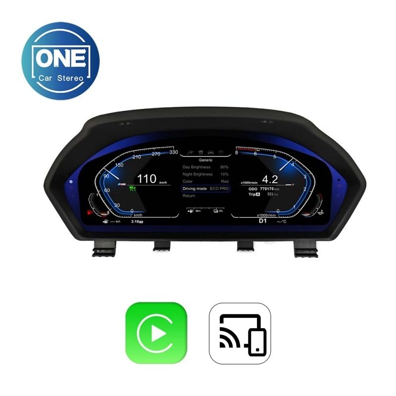 Для BMW 3 серии F30 F31 GT-F34 2013-2019 /4 серии F32 F33 F36 2013-2020 NBT,EVO System, цифровая приборная панель с поддержкой беспроводной связи CarPlay