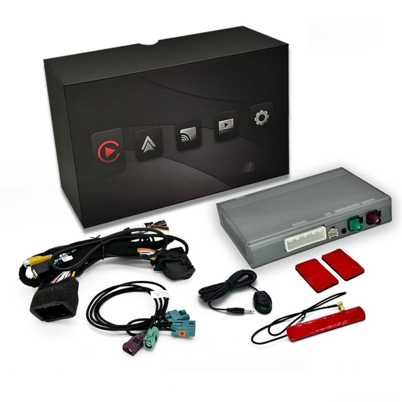 Беспроводной модуль CarPlay для интерфейса JEEP и Android Auto поддерживает Bluetooth-аудио, вход для камеры и зеркалирование экрана смартфона.