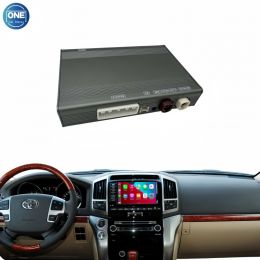 Беспроводной модуль CarPlay для интерфейса Toyota Land Cruiser и Android Auto поддерживает Bluetooth-аудио, вход для камеры и зеркалирование экрана смартфона.