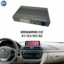 Беспроводной модуль CarPlay для интерфейса BMW&MINI CIC X1/X3/X5/X6 и Android Auto поддерживает Bluetooth-аудио, вход для камеры и зеркалирование экрана смартфона.