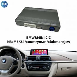 Беспроводной модуль CarPlay для интерфейса BMW&MINI CIC M3/M5/Z4 и Android Auto поддерживает Bluetooth-аудио, вход для камеры и зеркалирование экрана смартфона.