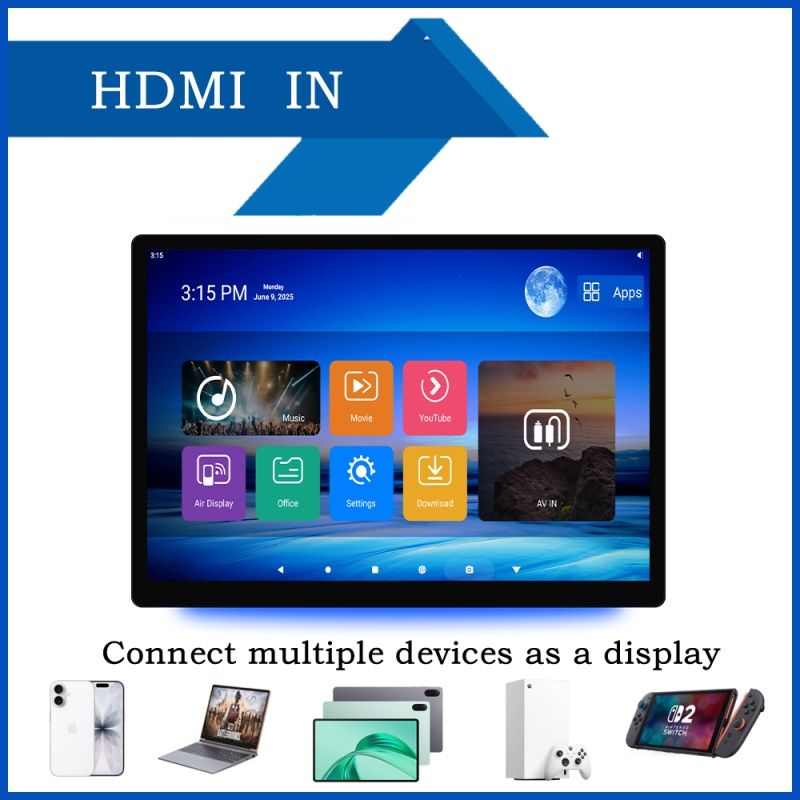 13,3" Android монитор в подголовник