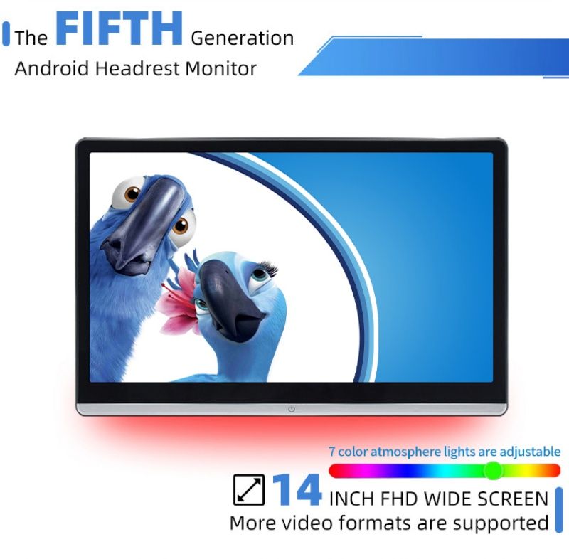 14" Android монитор в подголовник
