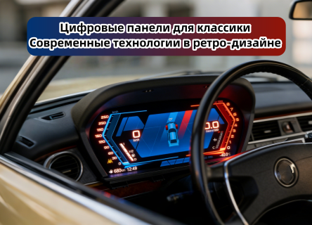 Как цифровые приборные панели меняют модернизацию классических автомобилей