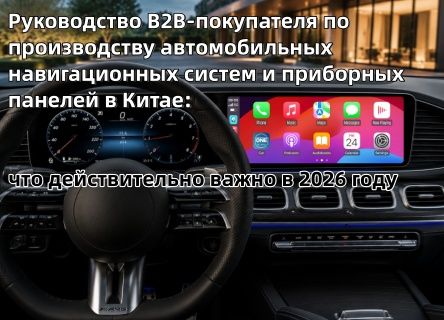 Руководство для B2B-покупателей по производству автомобильных навигационных систем и приборных панелей в Китае: что действительно важно в 2026 году